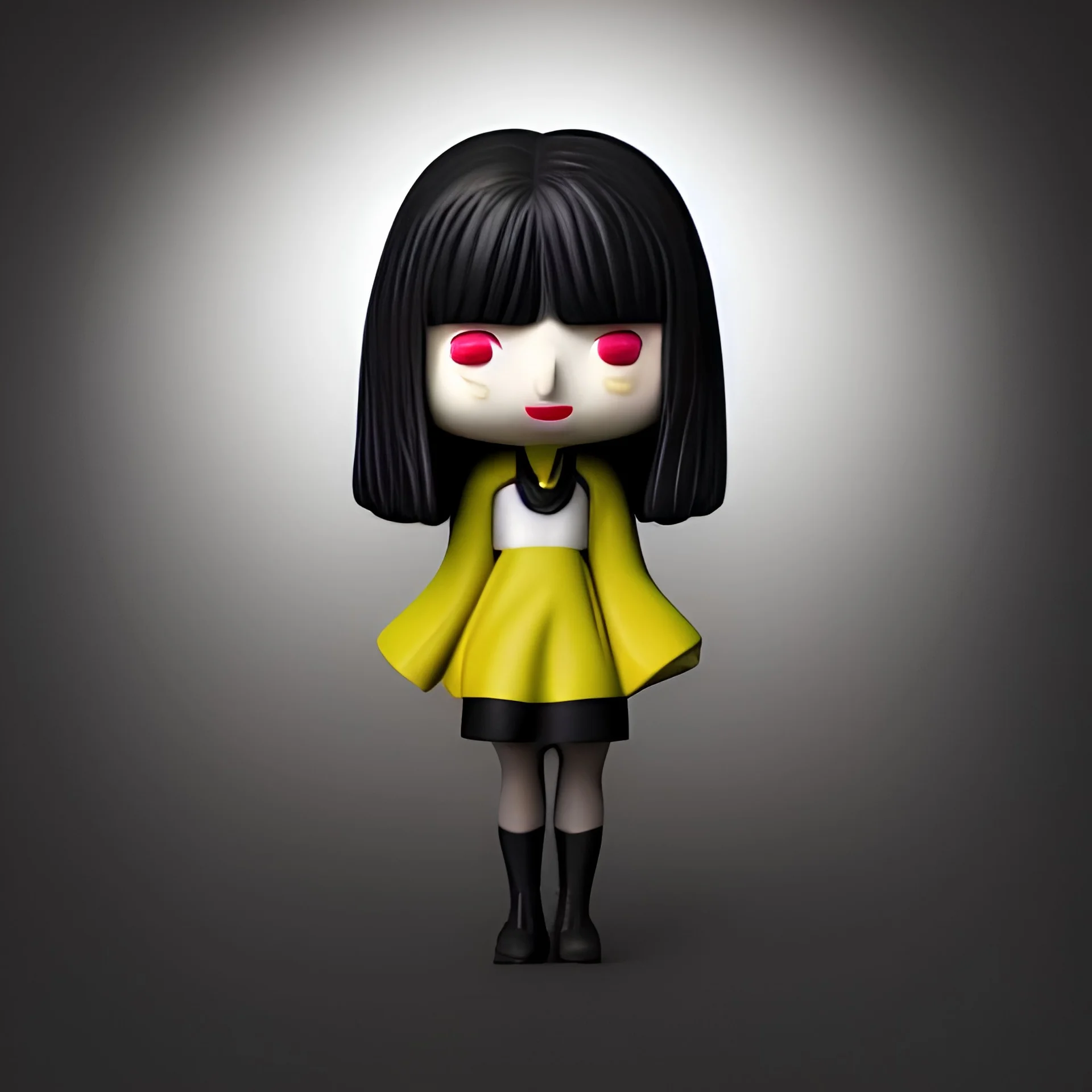 Thing Addams Family POP figurine doll, POP funkier Ar complex background standing character collectible doll 3d blender render perfect angle soft smooth lighting, soft pastel colors skottie young polycount square image physically based rendering, square image full color highly detailed very intricate very realistic hdr 512k