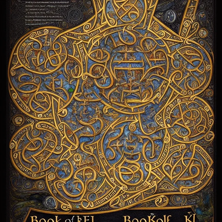 Book of Kells table of contents page, a highly detailed illustration, realistic render, 8 k, micro detail, intricate, elegant, centered, digital painting, Artstation, smooth, sharp focus, illustration, artgerm