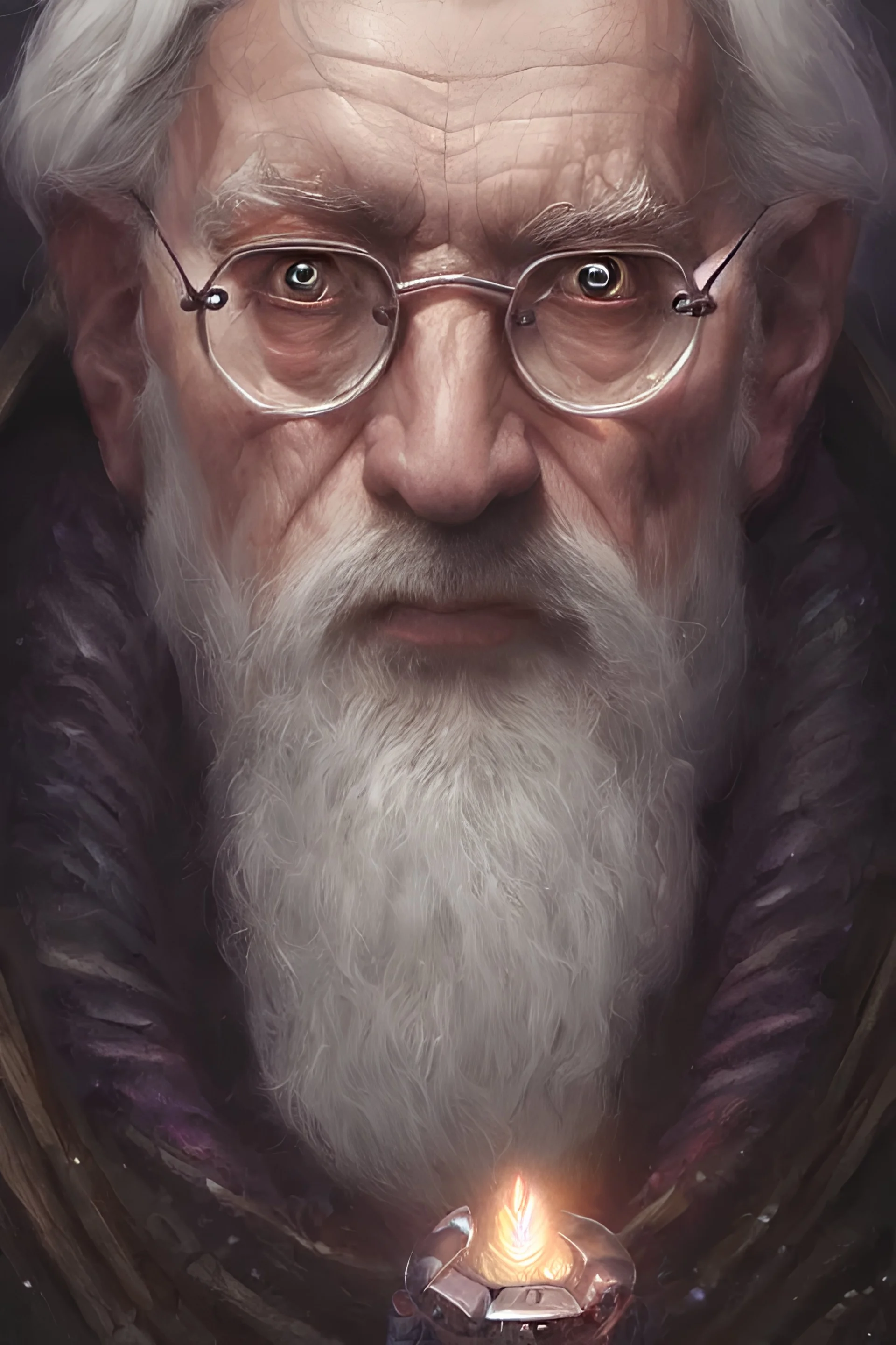 elderly magical professor, wise, powerful, highly detailed, d & d, fantasy, portrait, highly detailed, headshot, digital painting, trending on artstation, concept art, sharp focus, illustration, art by artgerm and greg rutkowski and magali villeneuve