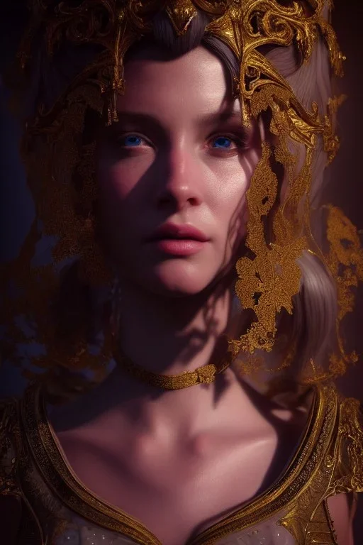 portrait of princes set in magic, cinematic lighting, photorealistic, realistic, detailed, volumetric light and shadow, hyper HD, octane render, unreal engine 5 insanely detailed and intricate, hypermaximalist, elegant, ornate, hyper-realistic, super detailed --v 4