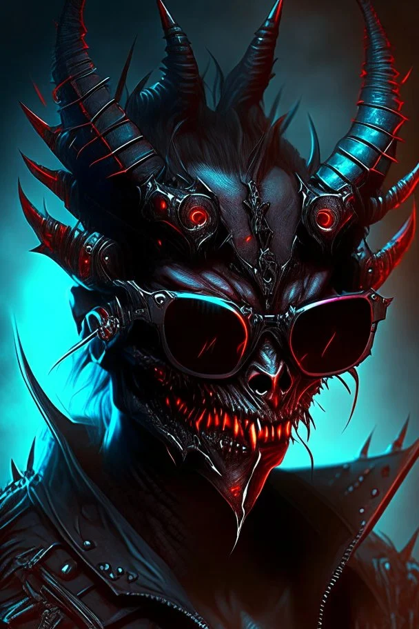 dark demon monster humanoid artificer sunglasses