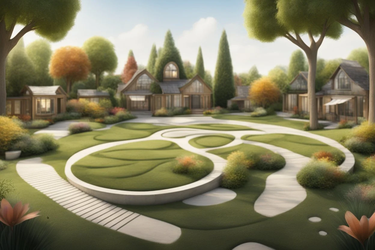 landscape design in the style of music and musicals