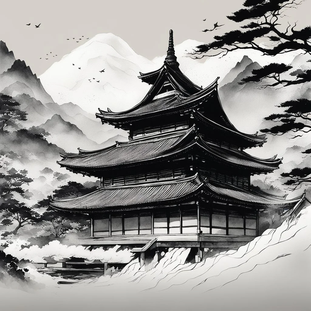 Nogi San is an ink illustrator and artist who blends traditional Japanese sumi e techniques with digital art to create a unique art style.