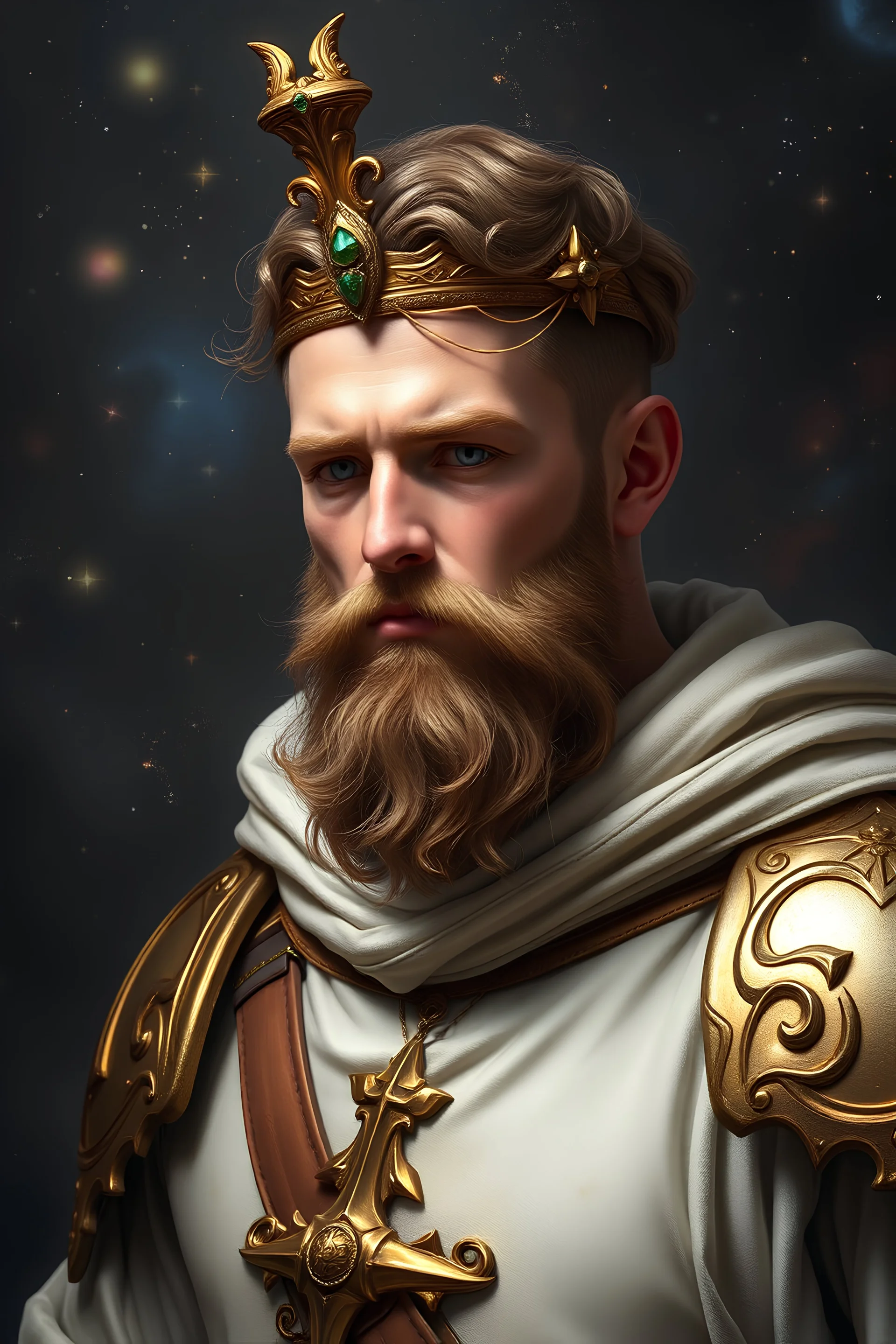 Portrait of a Paladin Celestial white Male