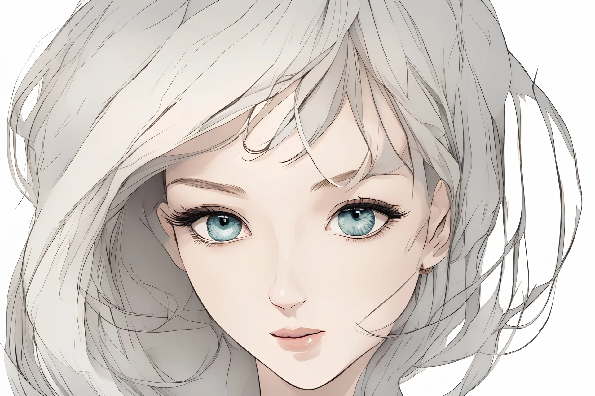 beautiful woman with under eye bags