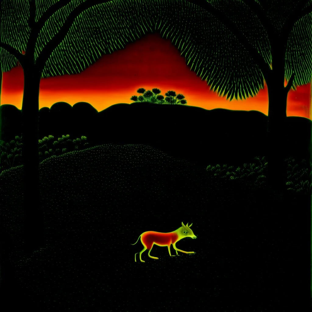 Sublime nature, Henri Rousseau, hyperrealistic, hypnotic, obsessive, real world