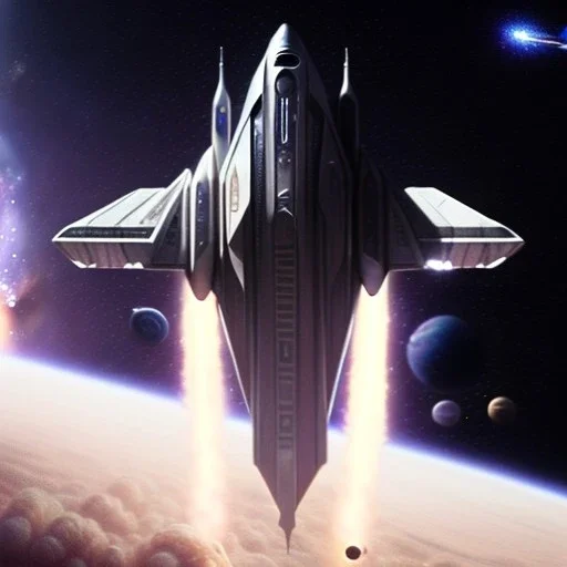 Space mothership, ridley scott style, metalic color, hyper realistic, blur