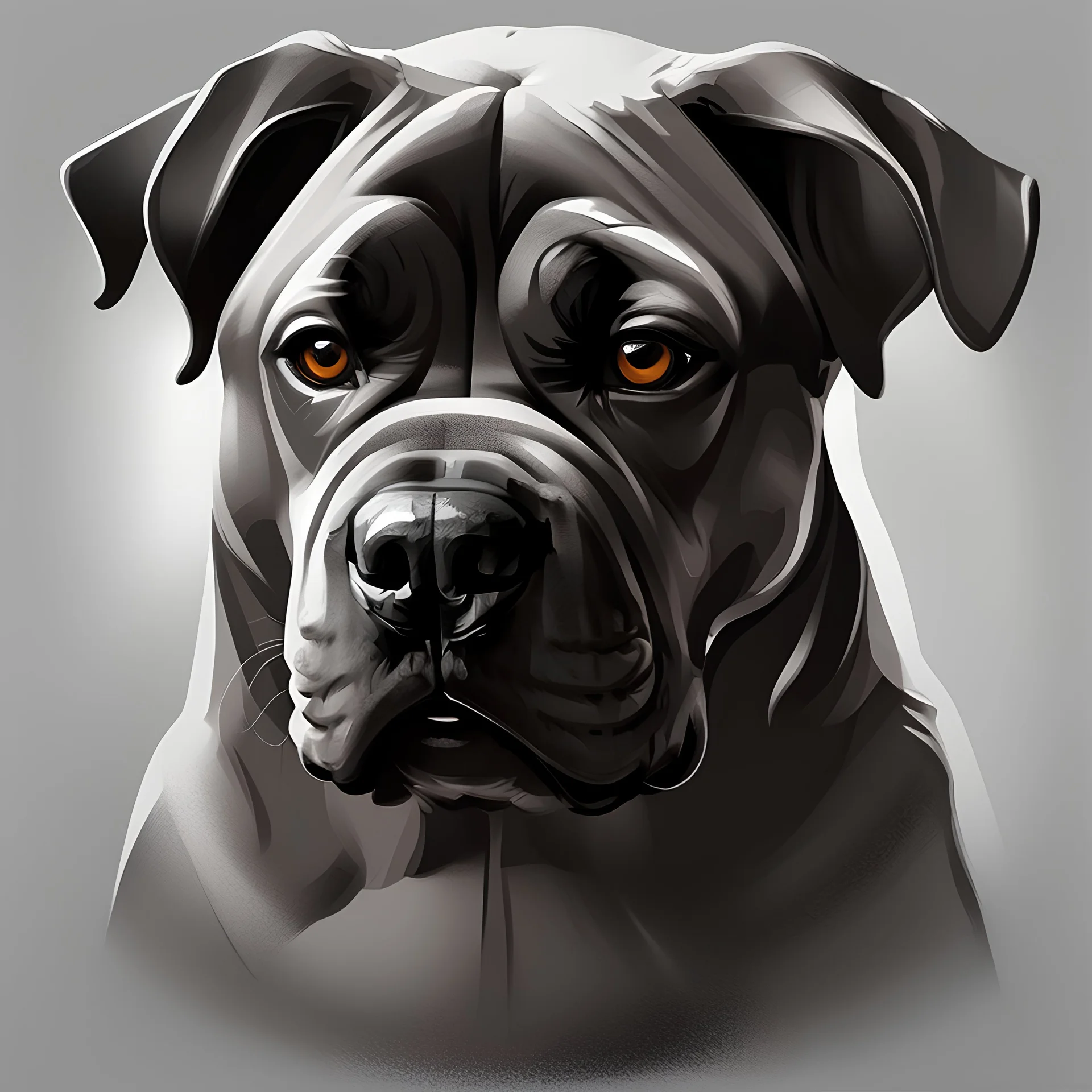 portrait of a cane corso