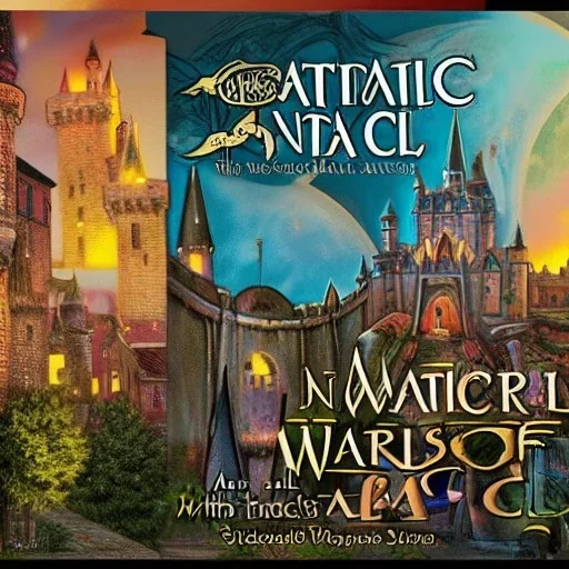 A magical canal city of wizards, witches and warlocks with a castle erin stead style