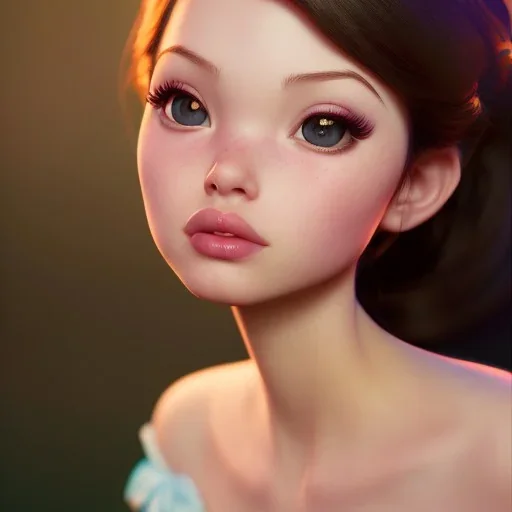 an adorable disney princess, full shot, atmospheric lighting, detailed face, by studio pixar, studio disney,stanley artgerm lau, wlop, rossdraws