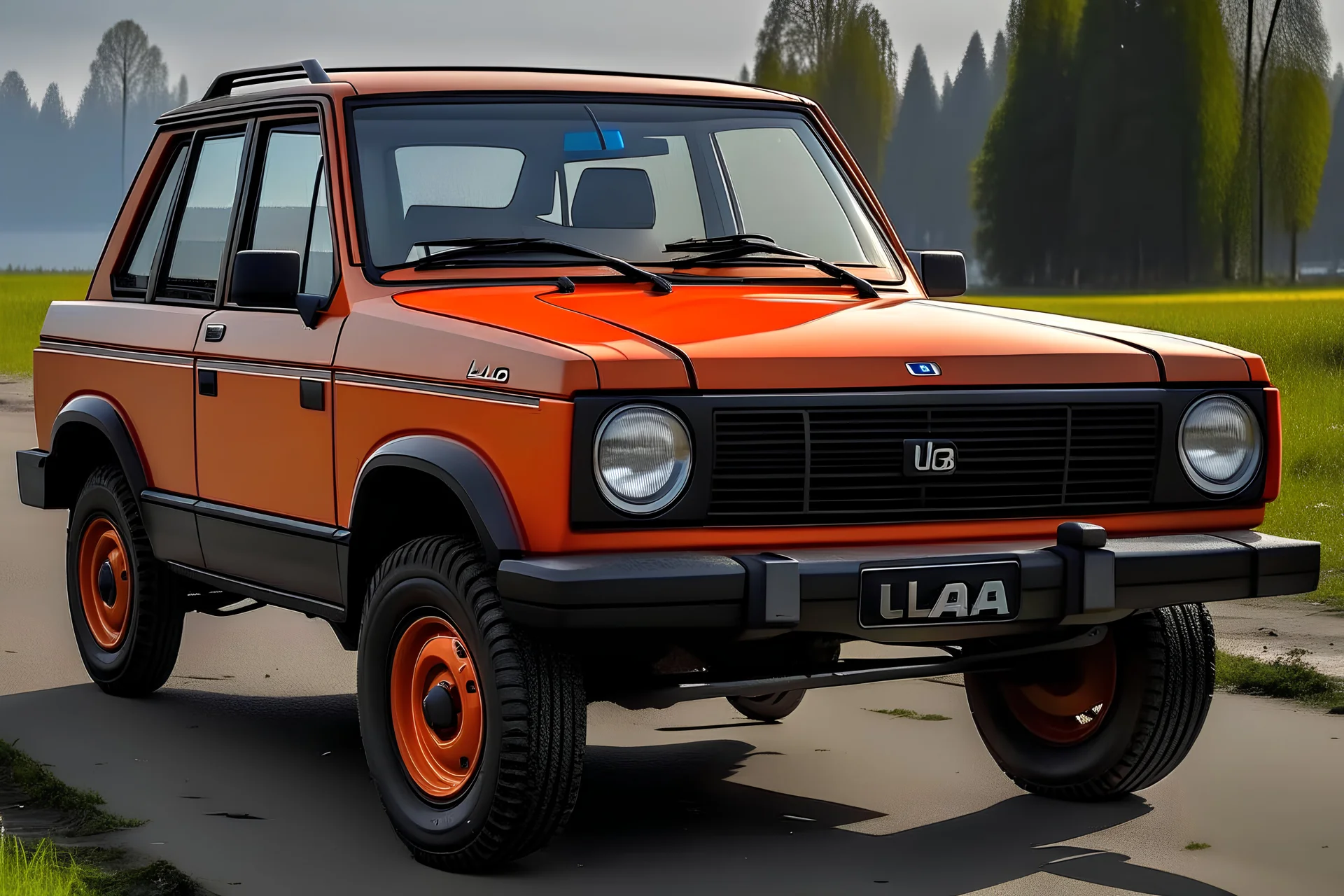 рисунок Lada нива ваз 21214 в стиле toyo...