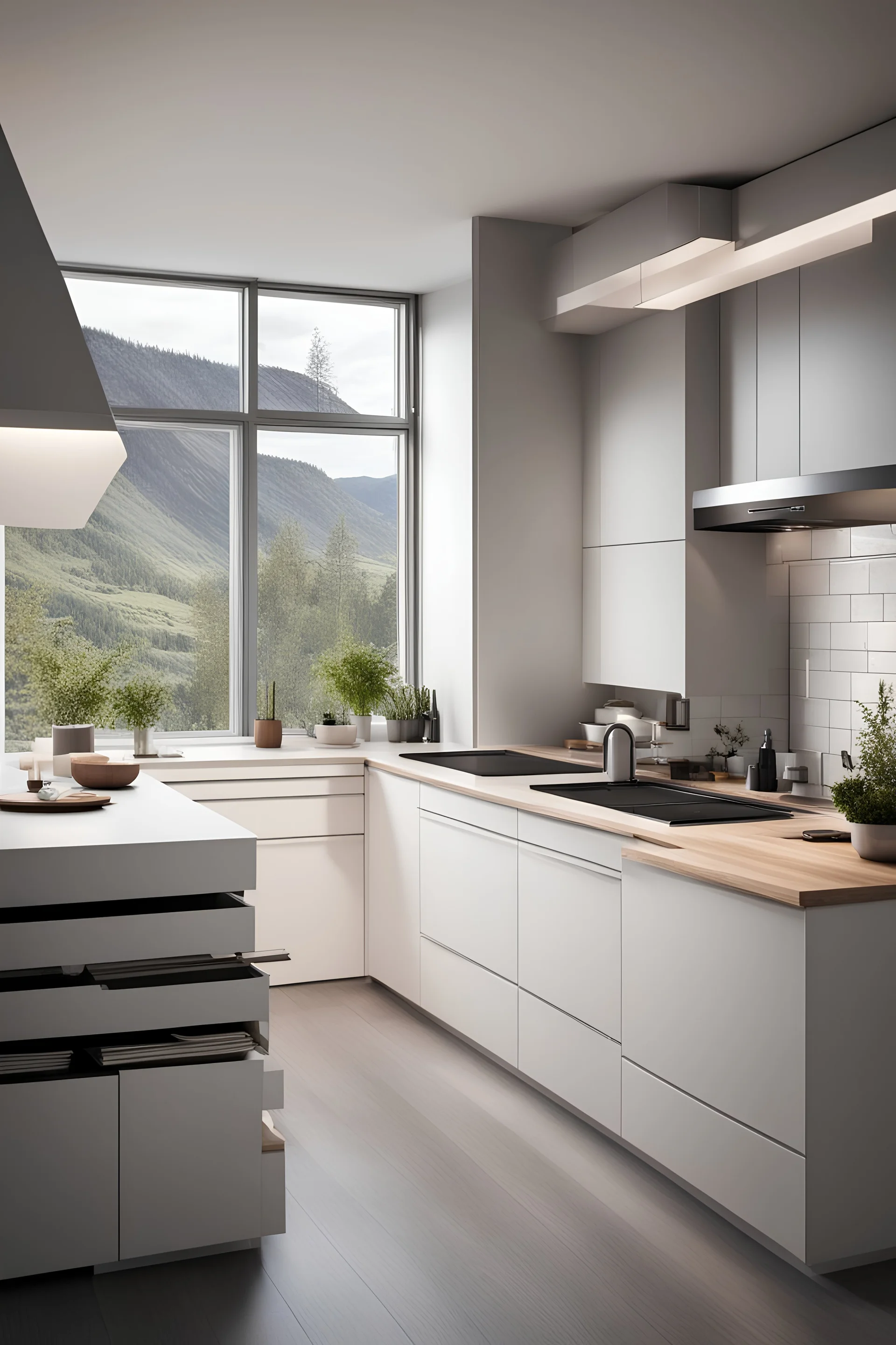 a modern kitchen in norway 2024