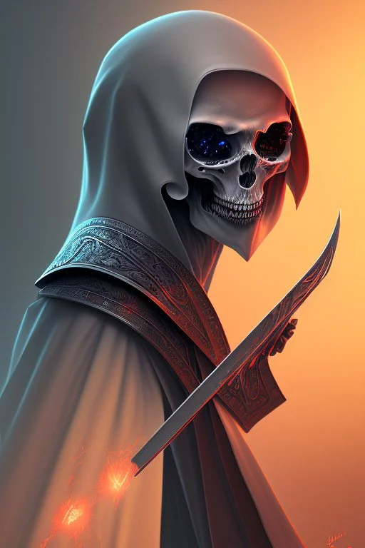 bye bye sickle of death, grim reaper, 4k, trending art, perspective