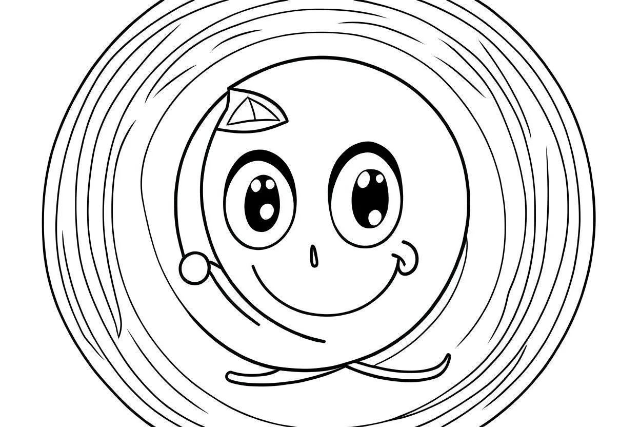 A big yoyo rcoloring page