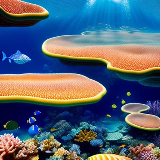 Great Barrier Reef, Australia,extremely detailed digital painting, high resolution,8k, realistic, beautiful, volumetric lighting, mystical colors ,perfectly centered image, perfect composition, rim light, beautiful lighting,masterpiece, stunning scene, raytracing, anatomically correct, in the style Van Gogh and robert e howard and Ken Kelley and Ohrai Noriyoshi and Simon Bisley and tomzj1.