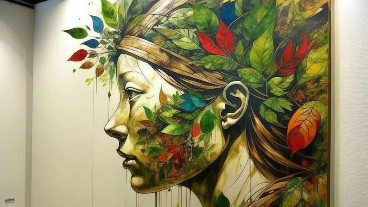 Creative Sustainability in canvas form, it includes how human and nature blending to gether