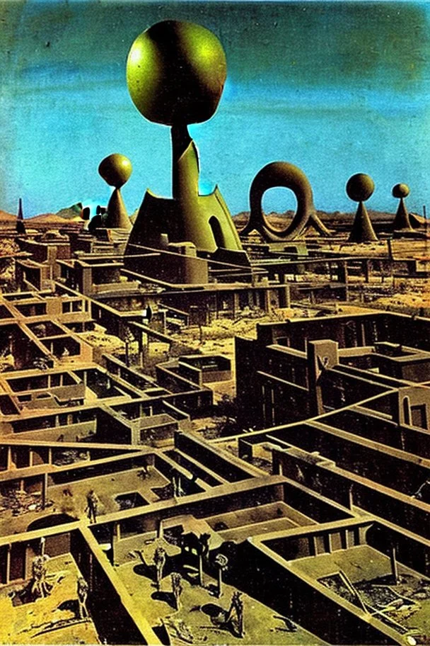 Foto di un wasteland, macabro, Max Ernst vision