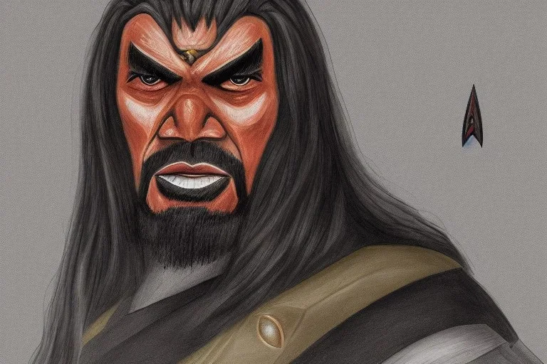 Portrait of a Klingon by Jake Bartok