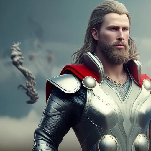 Full body, 3d render, thor 1800's men style, 1800's hair style, 1800's men clothes style, hyper realistic, octane render, unreal engine 5, 8k, palace background, uhd