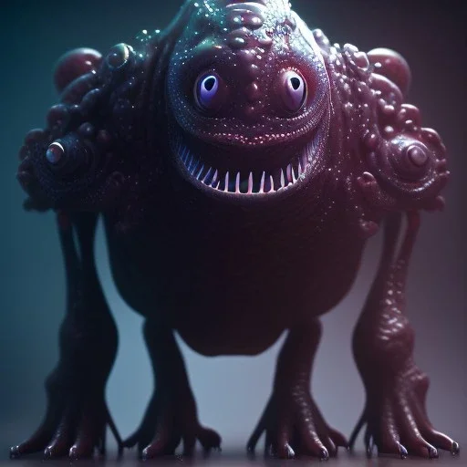 Cute fluid ink creature, big black eyes, unreal engine 5, 8k resolution, photorealistic, ultra detailed, by greg rutowski