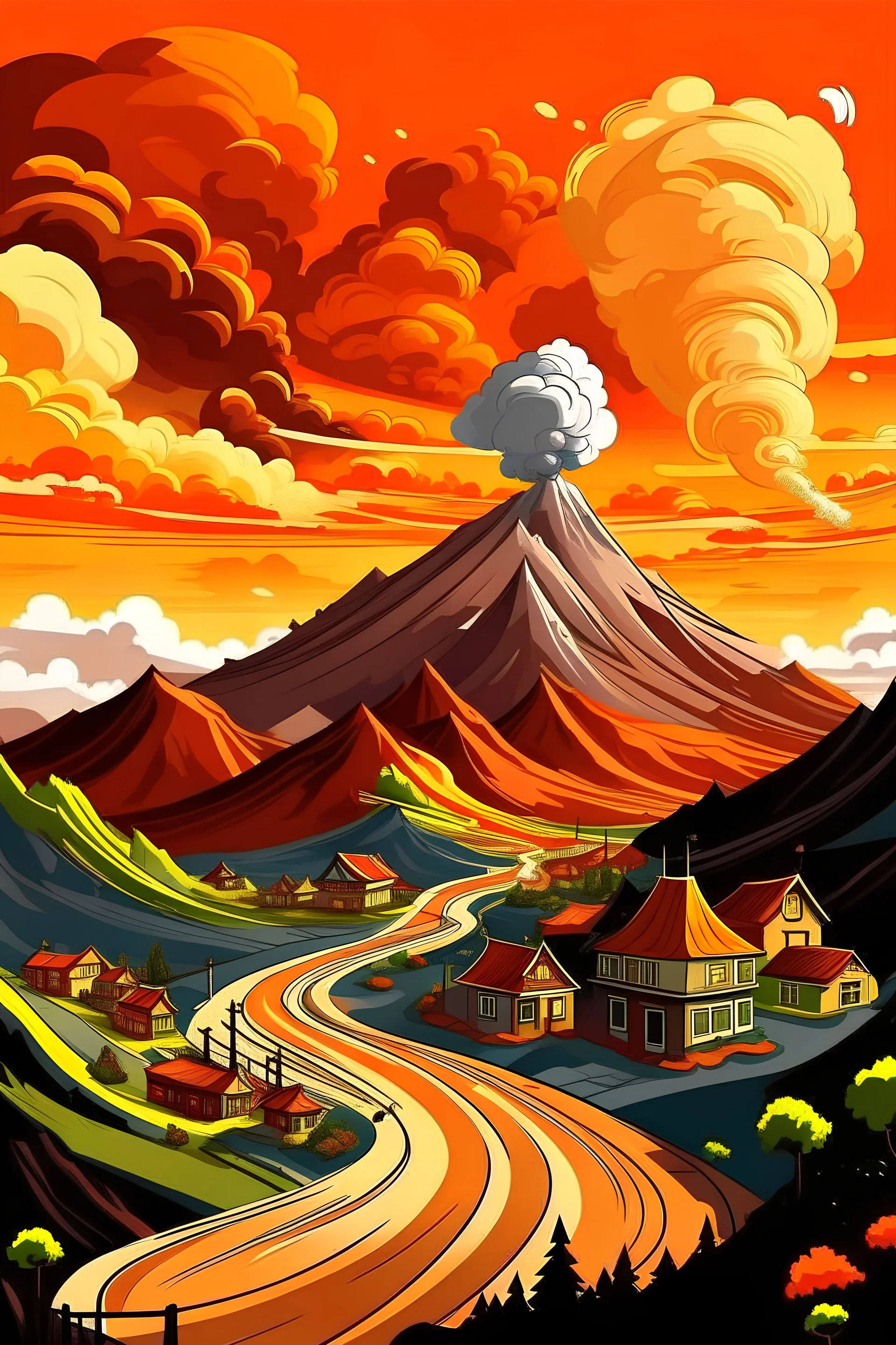 PAINT DAY, CLOUD, HIGH BUILDING , COLCANO,VOLCANO FIRE,MAGMA,SNAKEY ROAD ,SUN,CAR,REALLITY,GENERIC,THREE HOUSIES DIFFERENT STYLES , FIRE,G ,ROTATE ROAD ,CYCLE,SILVER,DIAMOND, BLACK,USE CARTOON EFFECT