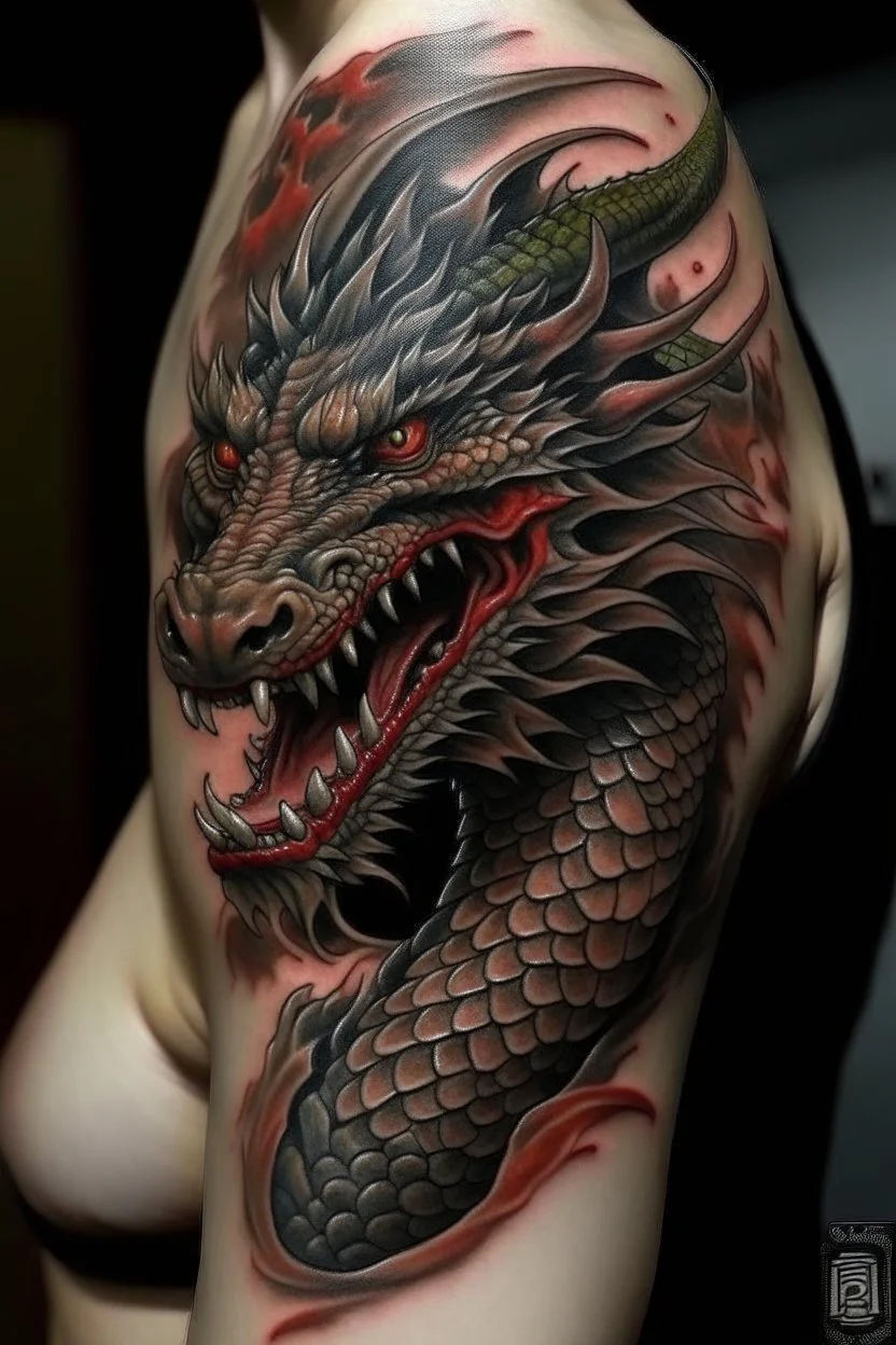 realisticjapanese dragon