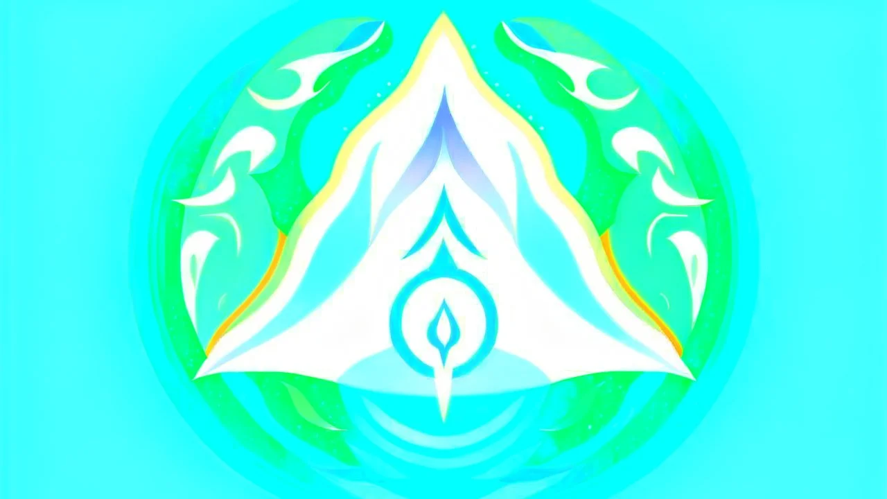 Craft a unique logo for 'Prana Breathwork,' blending breathwork symbols with visuals like a mountain or ice-inspired elements. Use a palette of light green, soft blue, white, and hints of ice blue. Convey serenity, education, therapy, and innovation, appealing to a diverse audience. Capture the brand values of balance, serenity, experience, transformation, and mindfulness in a distinctive and memorable design.