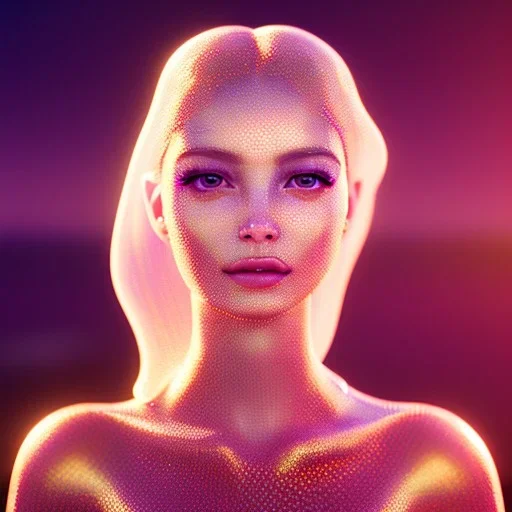 transparent crystal girl highly detailed, glowing,Insanely detailed photograph of an elaborate beautiful girl fantasy art album cover art 4K 64 megapixels 8K resolution HDR Greek shiny space colours jewelry celestial hair eyes light