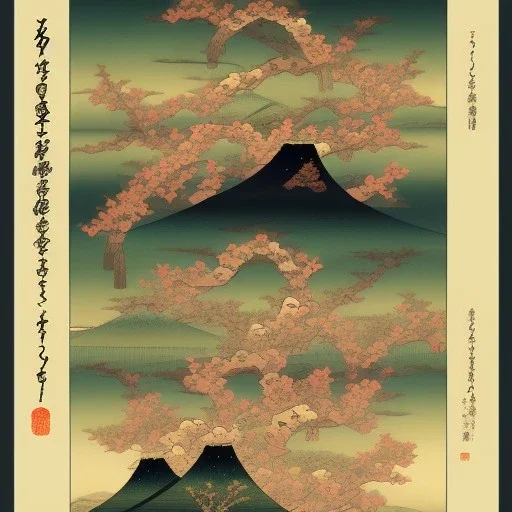  logos in Ukiyo-e japanese art style