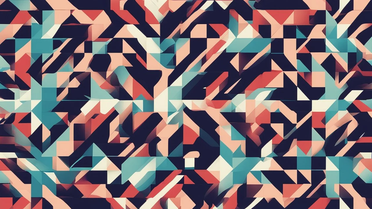 digital glitch pattern snowflake geometric abstraction by per kirkeby