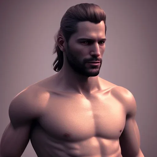 A man in briefs, unreal engine 5 volumetric lighting, intricate details, realistic style, 8k detail, very fine facial detailing