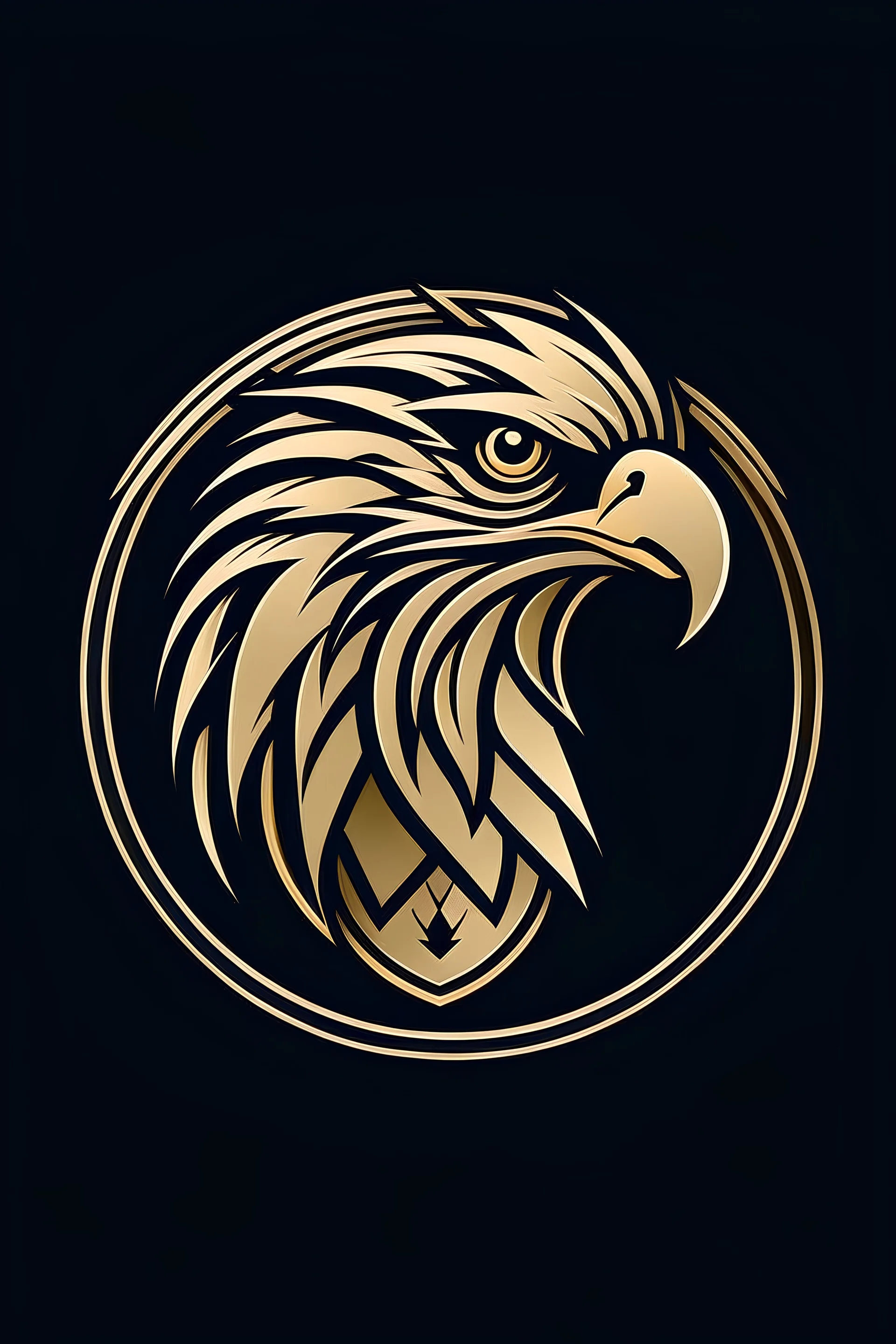 Generate a logo similar to straton oakmont inc with eagle at the centre instead of a lion