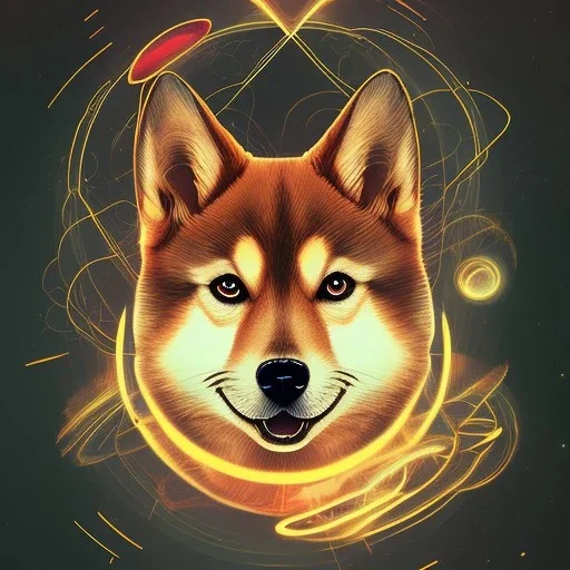 shiba inu doge, cosmic aura