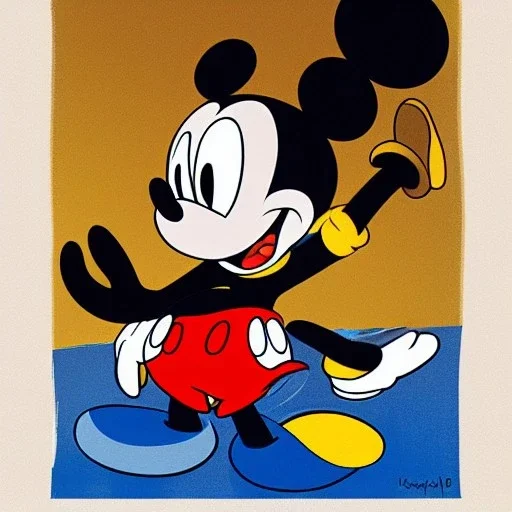 Mickey Mouse and Donald Duck by Raphaël