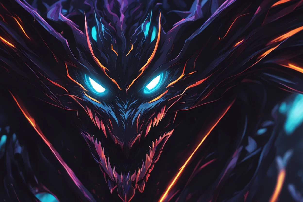 kindred venom in 8k solo leveling shadow artstyle, machine them, close picture, rain, neon lights, intricate details, highly detailed, high details, detailed portrait, masterpiece,ultra detailed, ultra quality