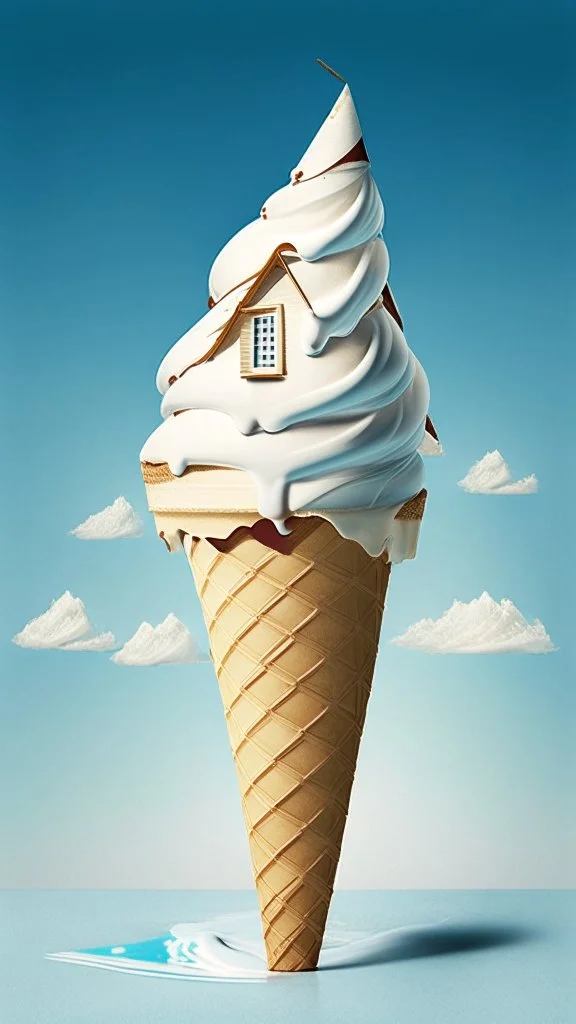 House on Ice cream cone