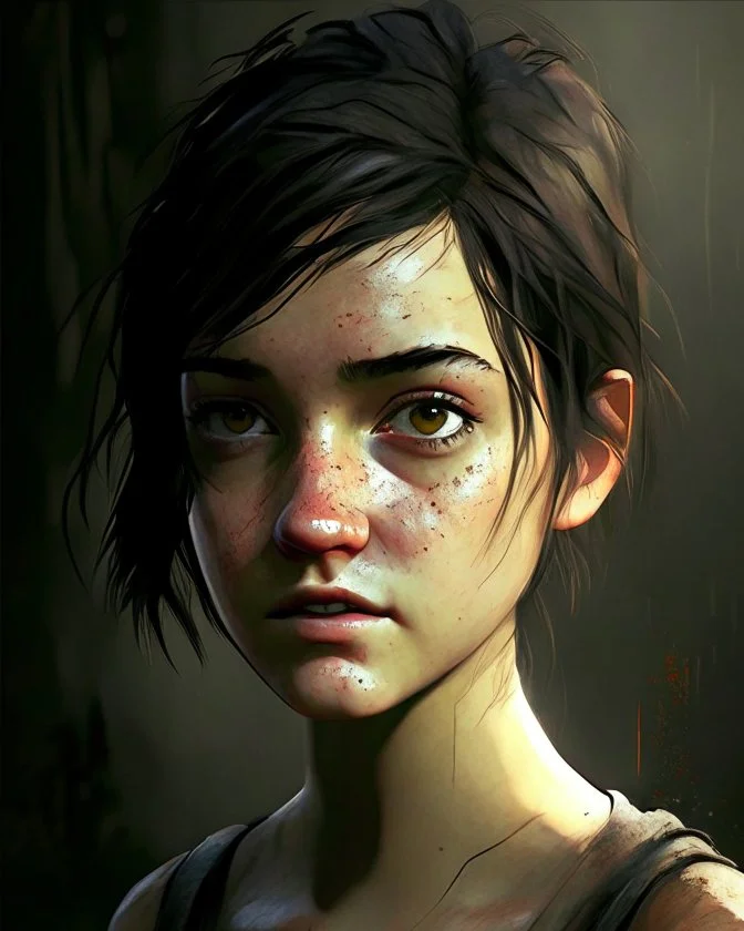 teen | The Last of Us hot,pretty face and body,full style,short hair black