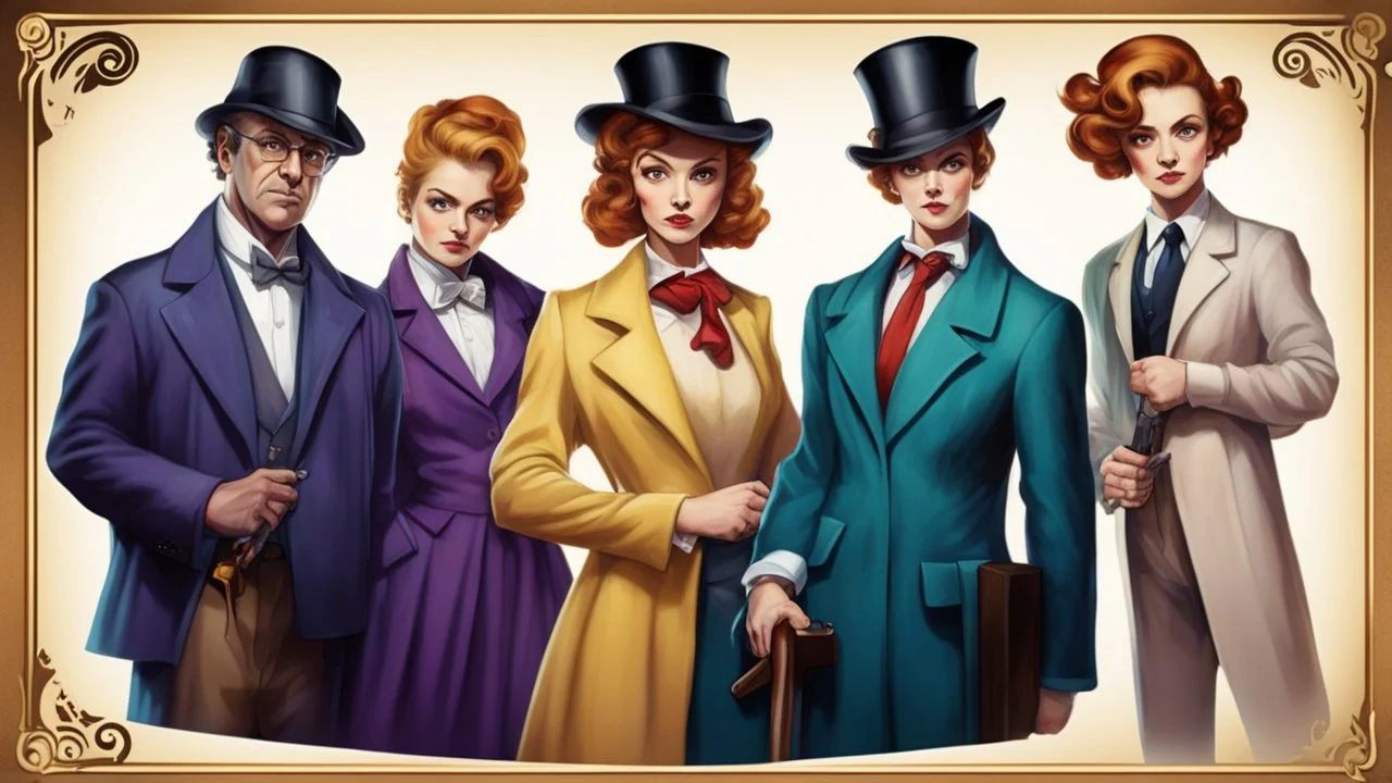 the characters of the Cluedo game as true persons