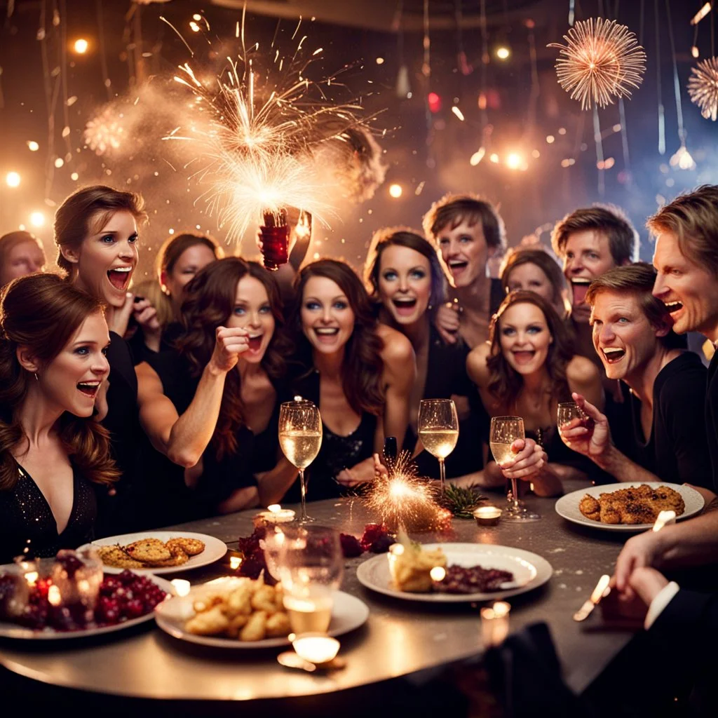 New Year's Eve party during the Hunger Games