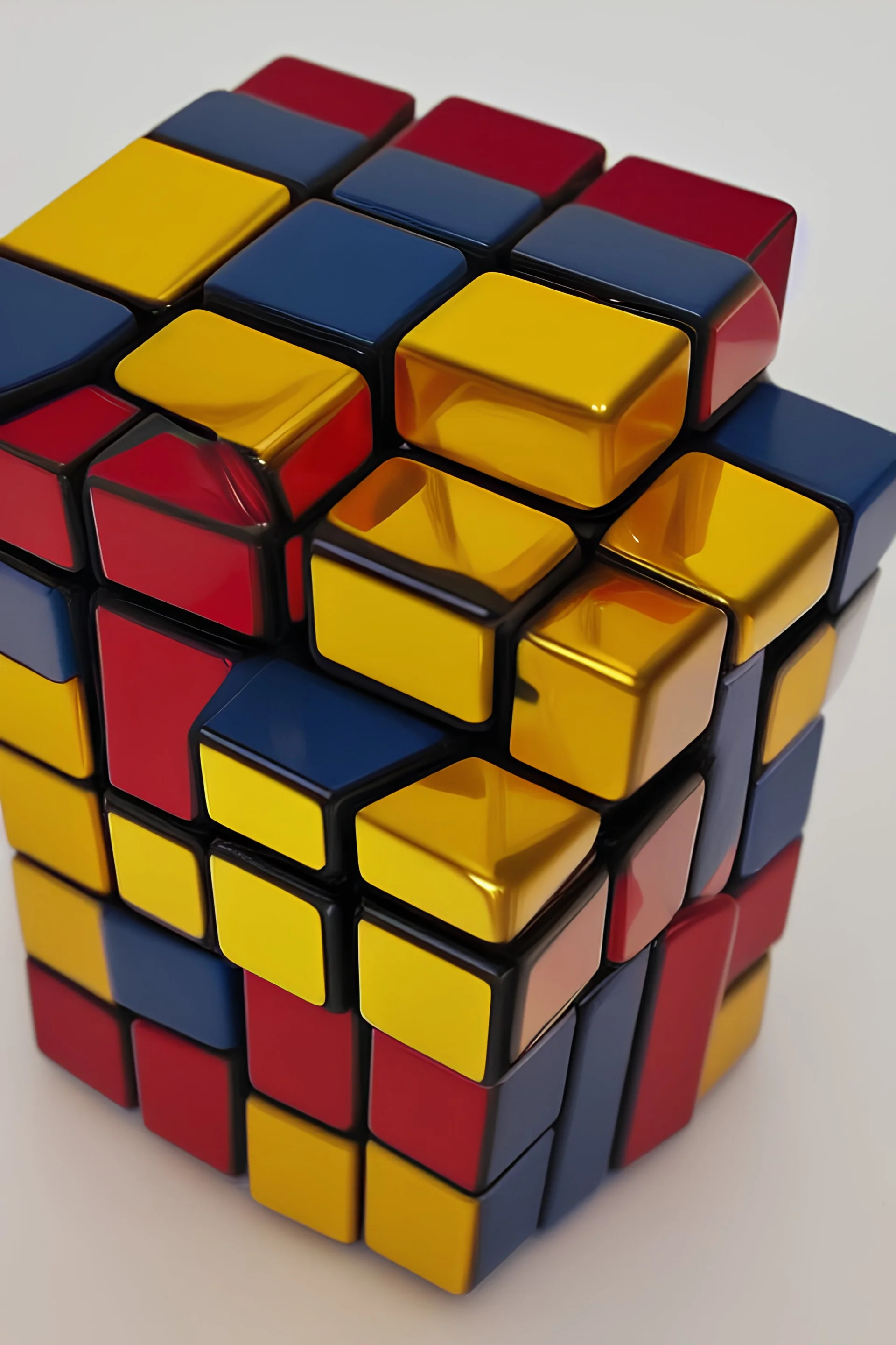 Rubik's cube, golden