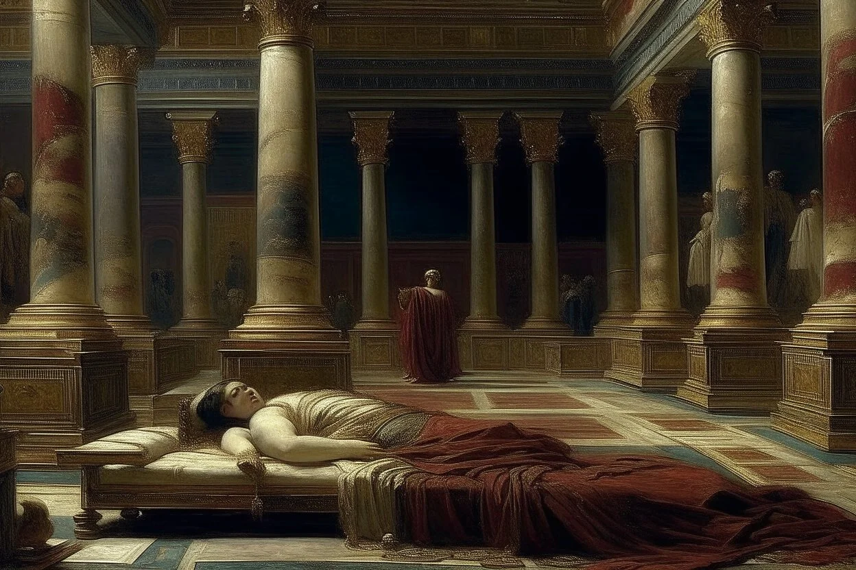 Emperor Nero SLEEP IN quiet palace