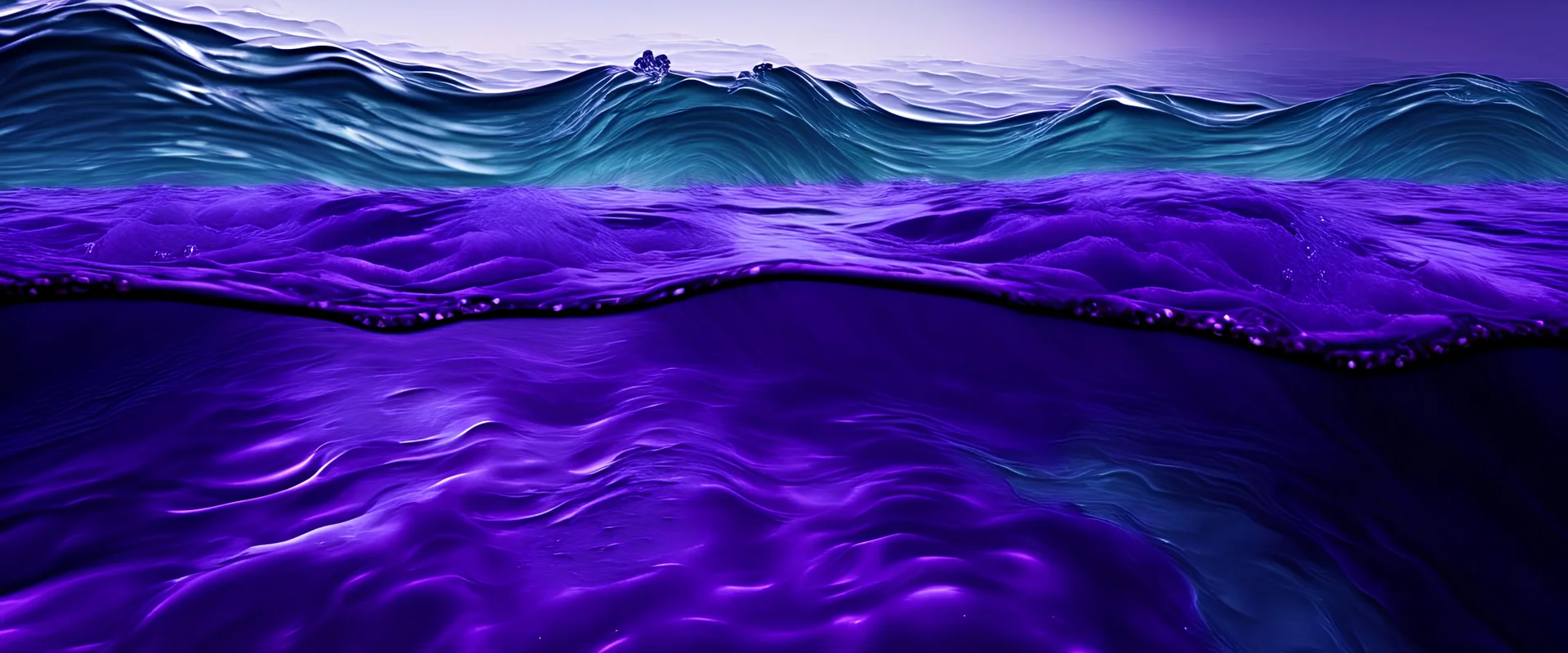 the surface of the ocean in purple