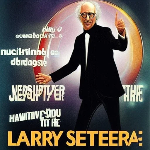 Larry David in a Saturday Night Fever dream movie poster