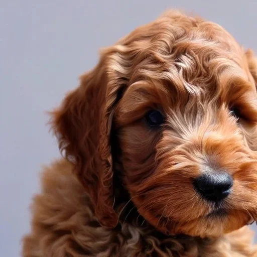 brown goldendoodle puppy