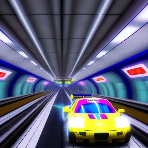 sonic races the subway