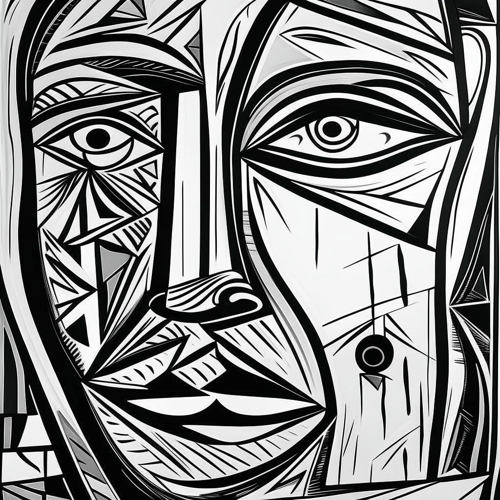 picasso lijnen abstract