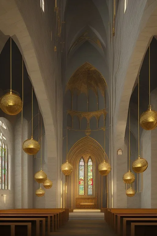 inside church, looking inside, atmospheric, realistic, cinematic lighting, octane render.