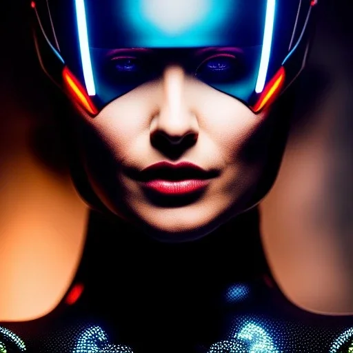 Ultra detailed fullbody Portrait in oil on canvas of beautiful punk busty Woman biker from Tron legacy,intense stare,wearing minimal skintight latex suit,extremely detailed digital painting, extremely detailed face,crystal clear Big eyes,mystical colors,perfectly centered image, perfect composition, rim light, beautiful lighting,masterpiece,8k, stunning scene, raytracing, anatomically correct, in the style of Ohrai Noriyoshi and Evan lee and robert and howard and Simon Bisle