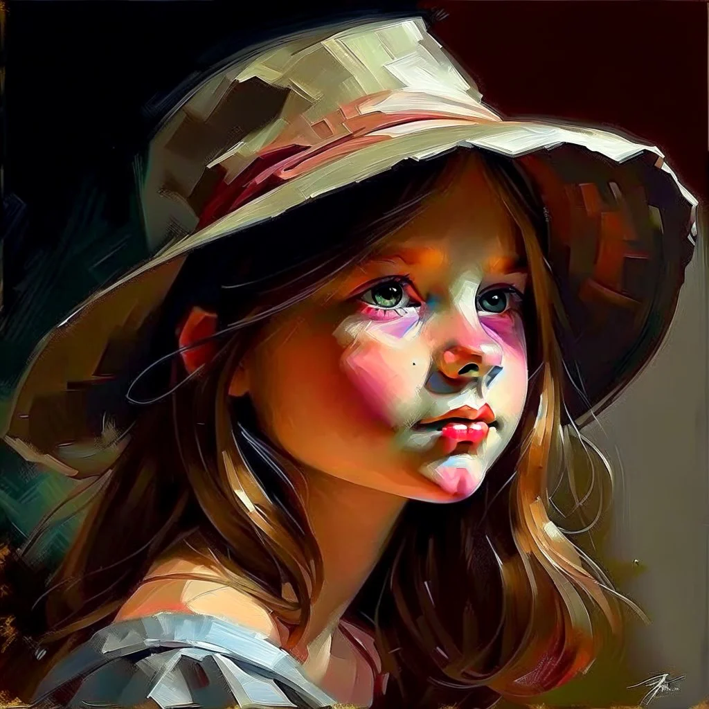 girl with a hat