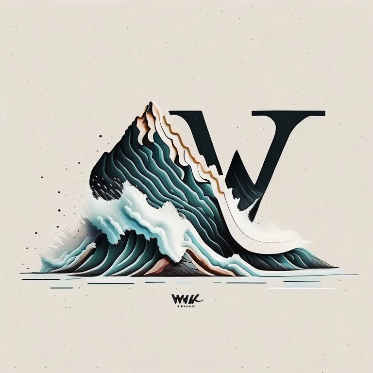 logo design, letter ‘w’, letter ‘k’, letter ‘s’, West kicks, sneakers, hype culture, minimal, inspiration are the mountains, waves and sea